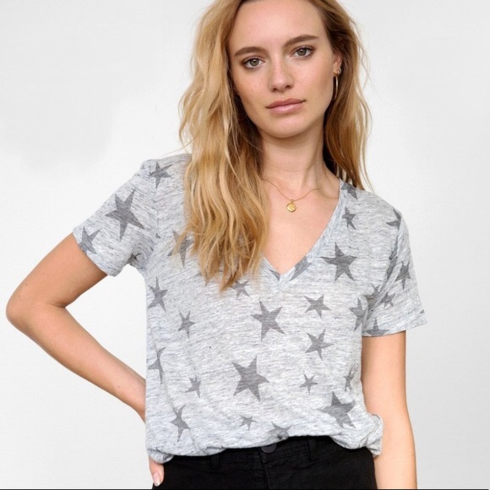 Rails Cara Heather Grey with Charcoal Stars